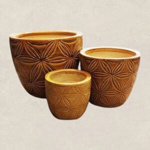Enameled Ceramic Pots For Plants