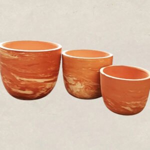 Stained Terracotta Pots