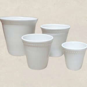 White Plant Pot