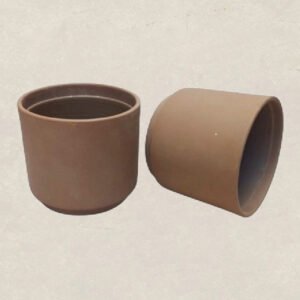 Plain Pillar Terracotta Pot With Legs