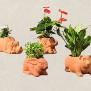 Animal-Shaped Terracotta Pots